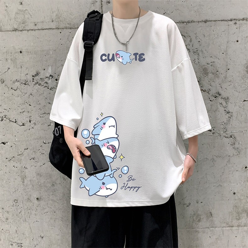 冰丝七分袖t恤男大码五分袖男短袖男中袖Q11432-P30,男装T恤,电商A040