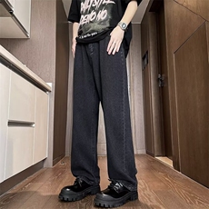 牛仔长裤男宽松直筒港风版拖地裤老爹裤裤子高街ins潮N8182，男装休闲裤，星座1116A-1（原606A）