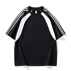 美式运动球服短袖男夏季潮牌重磅纯棉宽松休闲凉感t恤HH5713-P25，男装T恤，星座1206（原A206）
