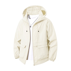 夏季新款锦纶冰丝皮肤衣大口袋连帽宽松夹克薄外套防晒衣2503-P45，男装夹克，星座1403B