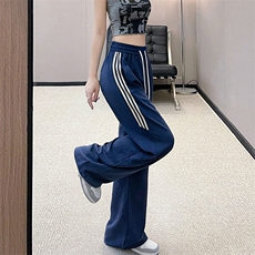 美式学院夏防晒奶芙速干工装裤女束脚阔腿两穿休闲运动裤，女装休闲裤，梦白服饰厂
