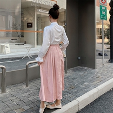 2024春装新款新中式衬衫改良马面裙套装B2-206-3206-154K208，女装连衣裙，来米儿