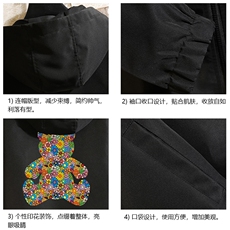 JK65222-P45连帽夹克男大码胖子棒球服上衣外套砖墙挂拍，男装夹克，电商A040A