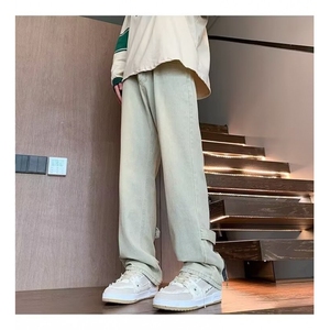 1506-1/K88061/P44港风潮男个性字母牛仔裤潮流痞帅长裤男女同款图片