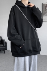 8XL-M美式连帽卫衣男高级感外套hiphop特大码上衣潮WY10P55控78，男装卫衣，电商D206-1