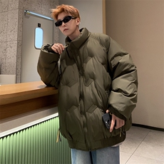 美式复古潮流宽松加厚保暖棉服冬季立领潮牌棉衣男外套W7940-P80，男装棉衣，星座512-4
