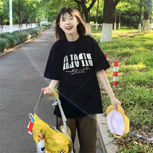 万针全刺绣工艺抖音得物高品质260克重磅纯棉双纱美式高街短袖T恤图片