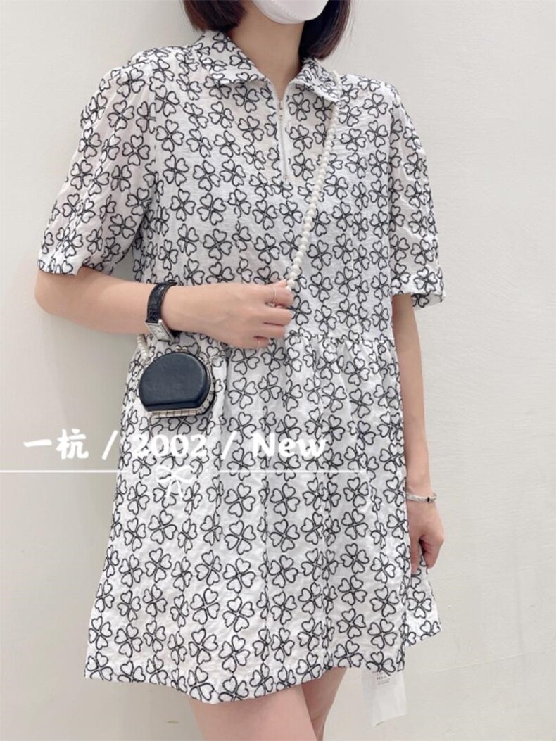 刺绣四叶草裙，其它，一杭