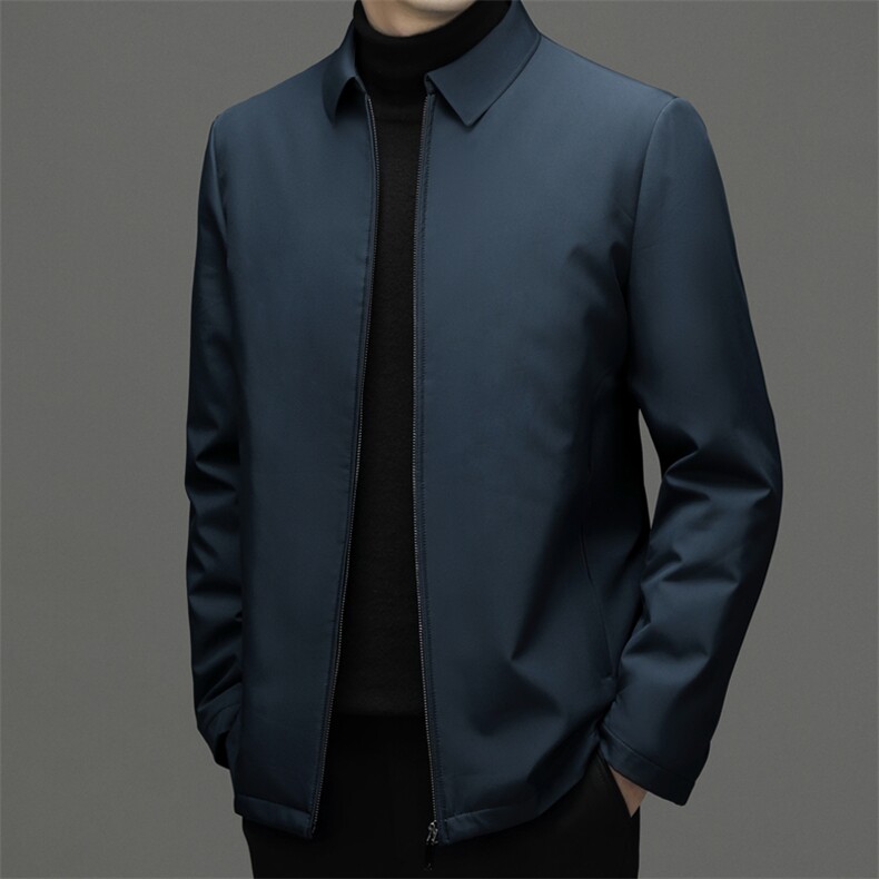 CSYR98988钱塘2020-2冬季厚款商务休闲翻领中年男士羽绒服P205,男装羽绒服,钱塘207-2