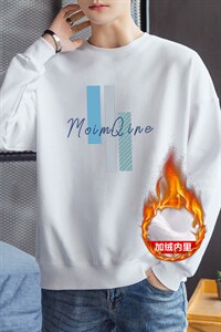 秋冬新款青少年潮款男士休闲大码印花卫衣1511A-2-F061加绒-P19,男装卫衣,星座1816-2（原1210–2）