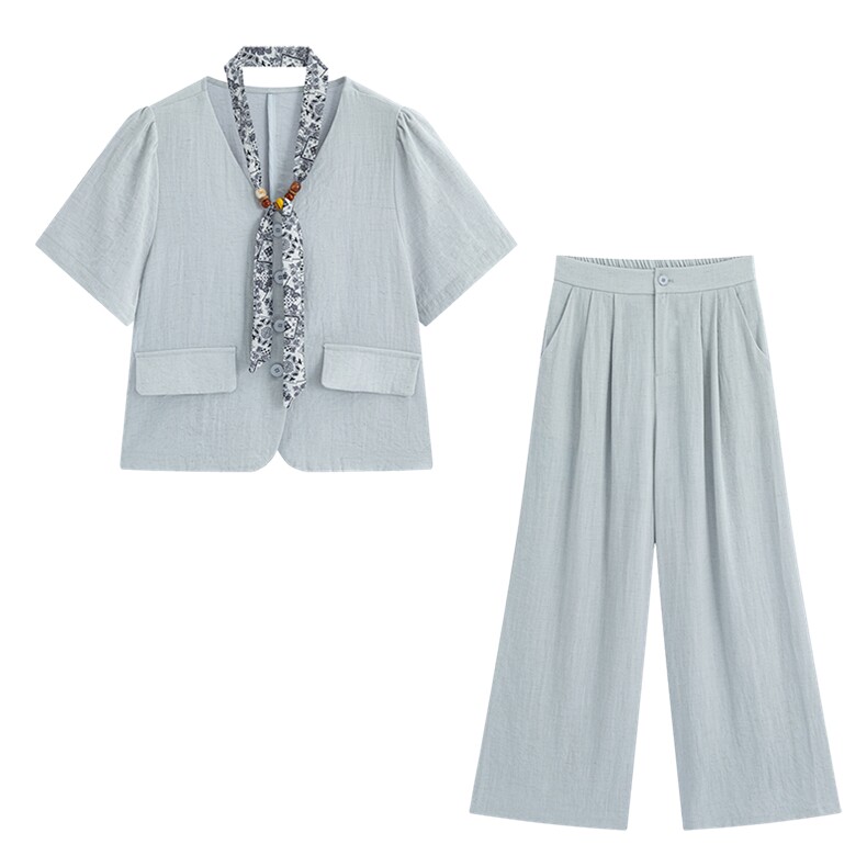 2026年夏季两件套女，女装套装/套裙，衣布洛