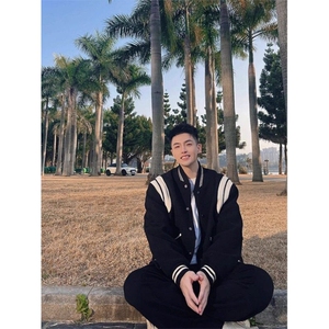 黑白撞色棒球服外套男春秋新款美式潮牌高级感宽松毛呢飞行员夹克图片