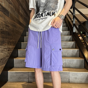 2024夏季新款多巴胺工装短裤男潮牌百搭五分中裤 现货 K7797-P29图片