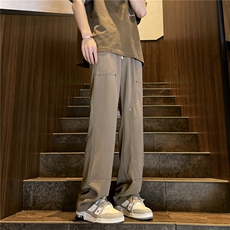 垂感裤子男夏季新款质感宽松直筒阔腿裤A061-EX50032-P45-限78，男装休闲裤，电商A061