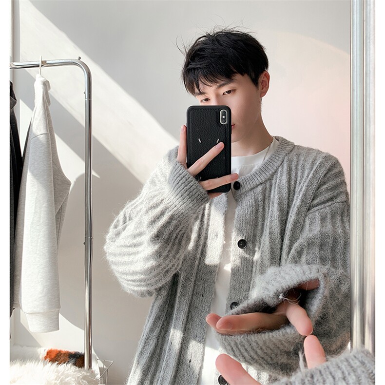 毛衣男秋冬新款港风宽松针织毛衫MYA6-P65，男装针织衫/毛衣，星座214-3