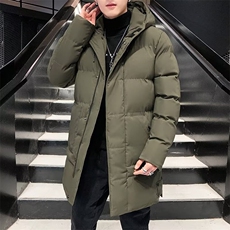 棉衣男士秋冬季潮流中长款加厚保暖加肥大码胖子面包棉服棉袄外套，男装棉衣，星座1013