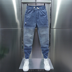 1506-1/KT6751/P50男士休闲裤秋冬季时尚潮牌纯色松紧腰运动束脚，男装休闲裤，星座1506-1