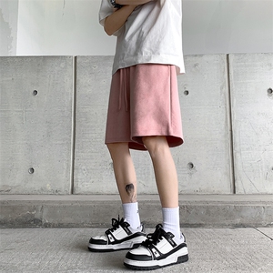 8XL-M 特大码短裤男美式个性潮麂皮绒运动短裤男五分裤DK1535P25图片