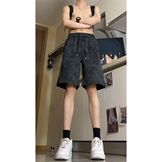夏季巴黎脏脏短裤宽松扎染运动五分裤A463特P33控68，男装牛仔裤，电商A309