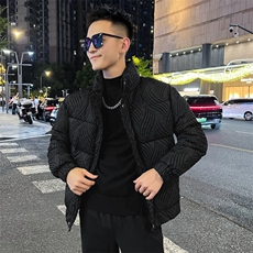 秋冬新款潮流男士棉衣防寒上衣外套休闲商务轻奢棉衣，男装棉衣，星座1013