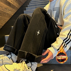 XZ616冬季加绒卫裤星星印花长裤TY986常规P65控78加绒P75-88，男装休闲裤，星座512A（原616）
