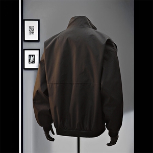 数据款开春派克服夹克冲锋衣双开立领防水显高夹克外套JK2489P70,果绿色派克服怎么搭配图片