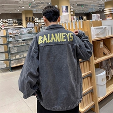 直播品质美式高街扎染印花复古水洗牛仔衣潮流夹克外套NZ01特65，男装夹克，电商A486