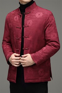 2023冬新款风立领长袖休闲爸爸装男羽绒服唐装SFT99178-P215，男装羽绒服，电商B212（原钱塘6029）