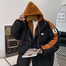 假两件连帽棉衣中性棉袄外套棉服男女面包服3361-P70控108，男装棉衣，星座207
