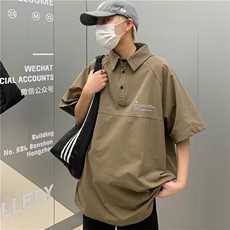 POLO衫男韩版潮流字母高街2026夏季新款ins宽松百搭卫衣WB051-P33，男装Polo衫，星座412