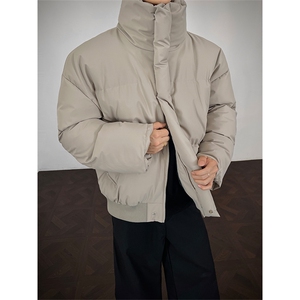 支持二开 冬装加棉加厚立领棉服男女棉衣外套光板面包服 M816-P70图片
