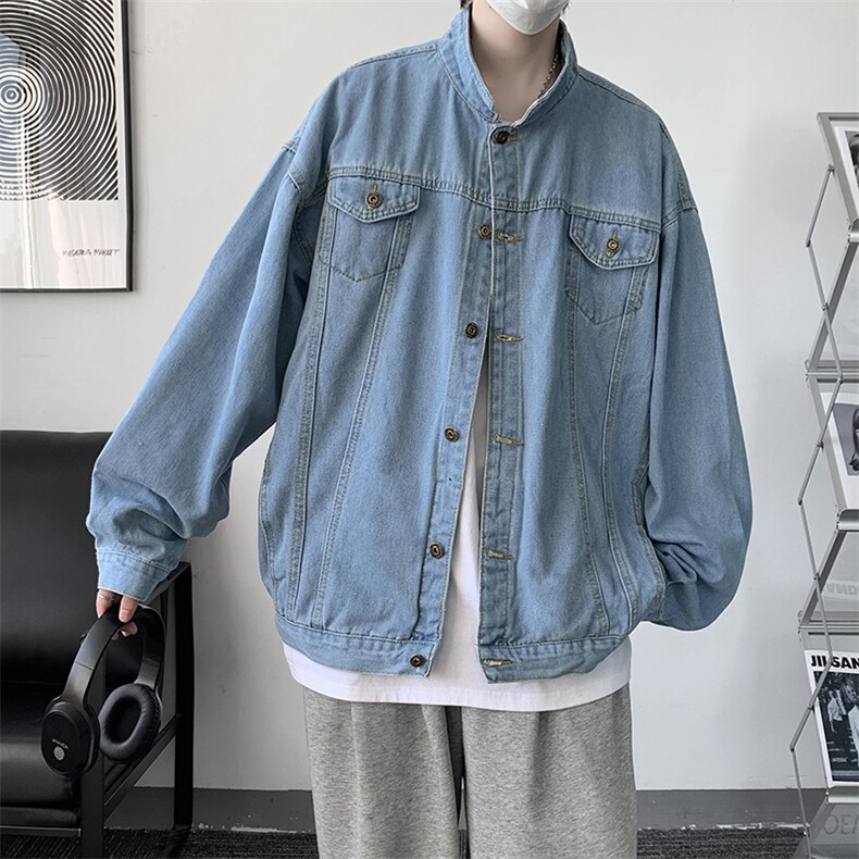 牛仔夹克男大码牛仔外套男茄克NJ77281-P60,男装夹克,电商A040