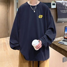 抖音得物供货量大从优可提供视频美式长袖T恤CT776特P25，男装T恤，电商A486-1