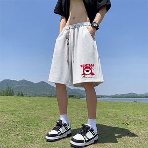 25年直播抖音得物品质三条杠运动中裤五分短裤K362P30控48图片