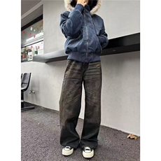 冬季战马座山雕夹克棉服男女加厚保暖宽松美式帆布解构可拆帽棉服，男装夹克，星座1210-1