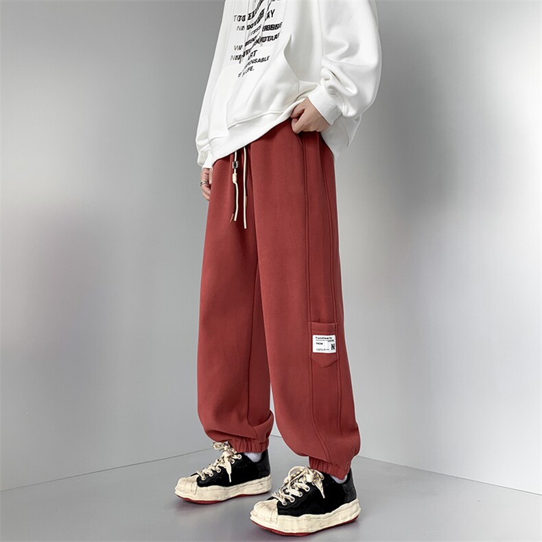 秋冬厚款男宽松休闲束脚l休闲裤加绒加厚运动裤D321-1-DM304-P60,商品下架区,电商D321-1