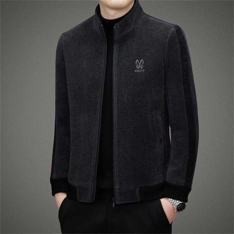 男装2023冬季羽绒服中年男士商务休闲翻领上衣新款加厚保暖外套,男装羽绒服,电商B212（原钱塘6029）
