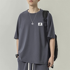 运动夏季跑步冰丝速干短袖夏装薄款透气宽松休闲TT316-特批-36，男装T恤，星座718