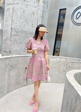 假日油画系女孩连衣裙,女装连衣裙,AND IN+