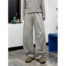 高品质秋季弯刀卫裤男宽松拖地阔腿休闲长裤K2505特P65加绒75，男装休闲裤，电商A009A（原A058A）