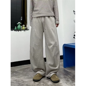 高品质秋季弯刀卫裤男宽松拖地阔腿休闲长裤K2505特P65加绒75图片