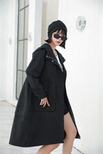 秋季新品气质全开中长款风衣外套，女装风衣，得瑟空间