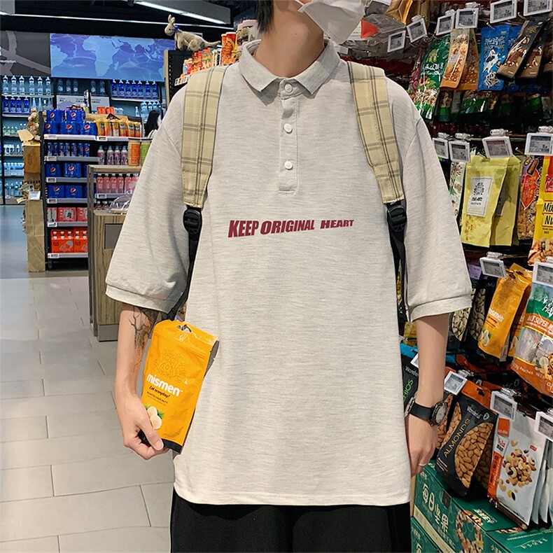 PL57071-P35翻领短袖polo衫男大码胖子半袖t恤男有领保罗衫模特,男装Polo衫,电商A040