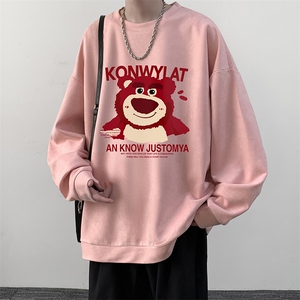 麂皮绒卫衣男大码重磅长袖t恤男 JW81285-P35图片