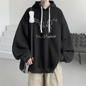 连帽卫衣男大码运动服帽衫外套WY2302-P35加绒款-P40,大开衫毛衣搭配图片