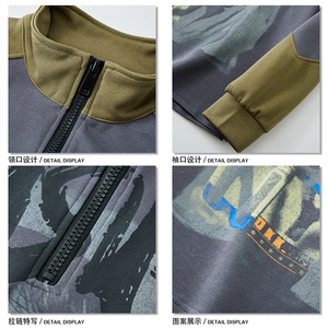 慵懒风高街时尚卫衣情侣款cityboy拼色插肩袖卫衣HY484P55控78图片