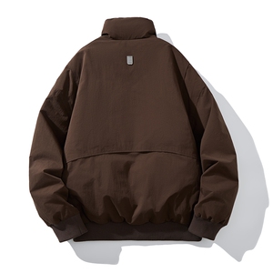 男士短款立领纯色羽绒服外套 D213-M304-P260图片
