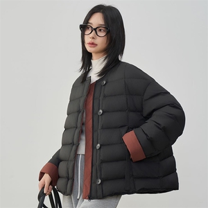 现货2025年冬季新款90白鸭绒休闲羽绒服女图片