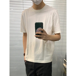 MT634LL-P58  cleanfit针织绞花短袖t恤高级感半袖图片