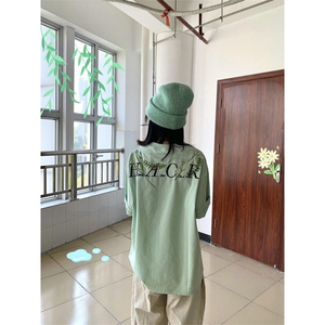H0540-P35刺绣休闲宽松情侣短袖t恤女图片
